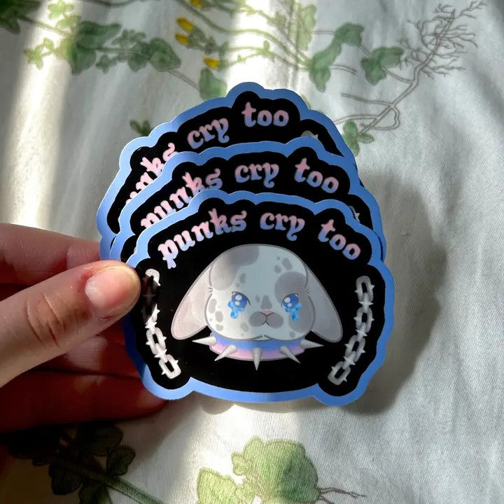 Punks Cry Too Sticker