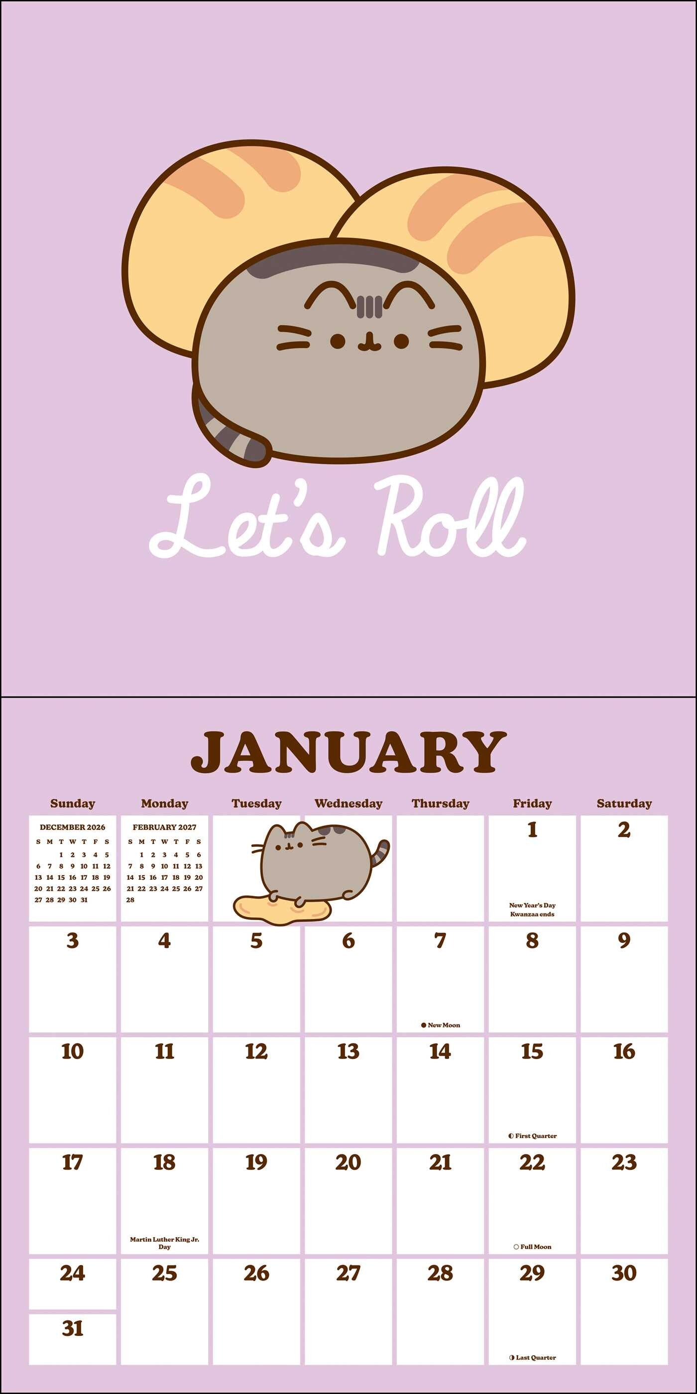 Pusheen 2027 Wall Calendar