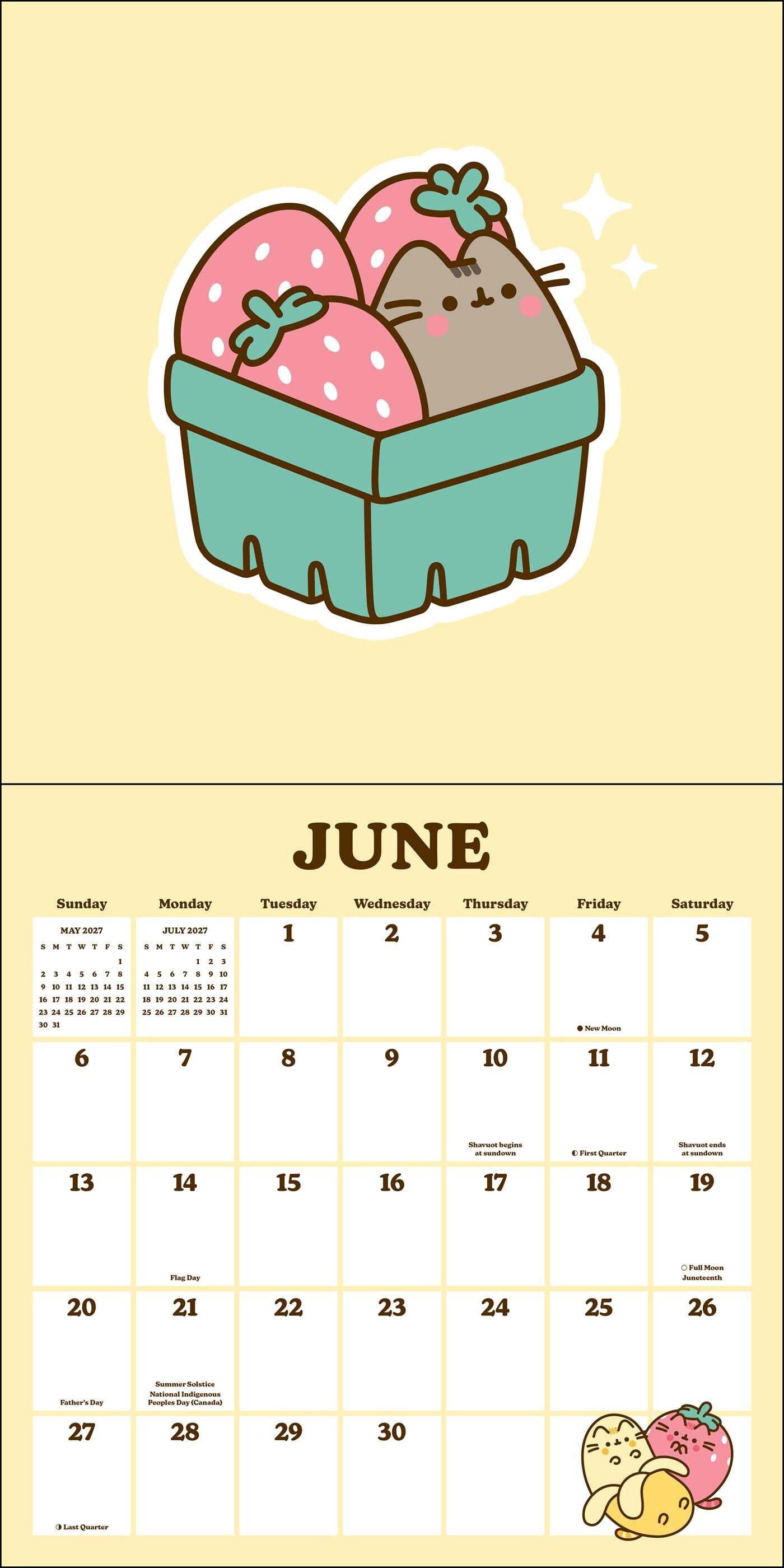 Pusheen 2027 Wall Calendar