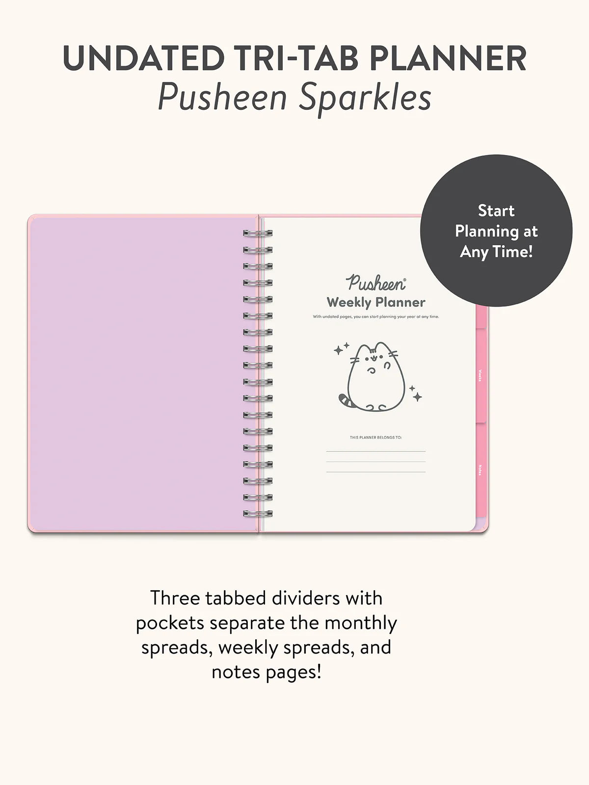 Pusheen Sparkles Undated Weekly Planner