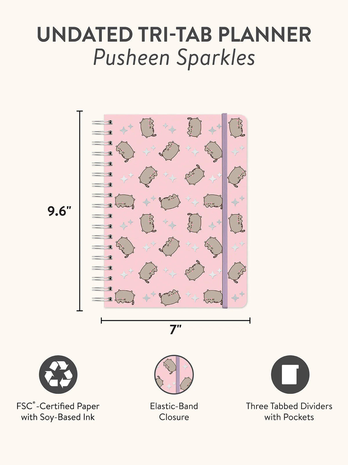 Pusheen Sparkles Undated Weekly Planner