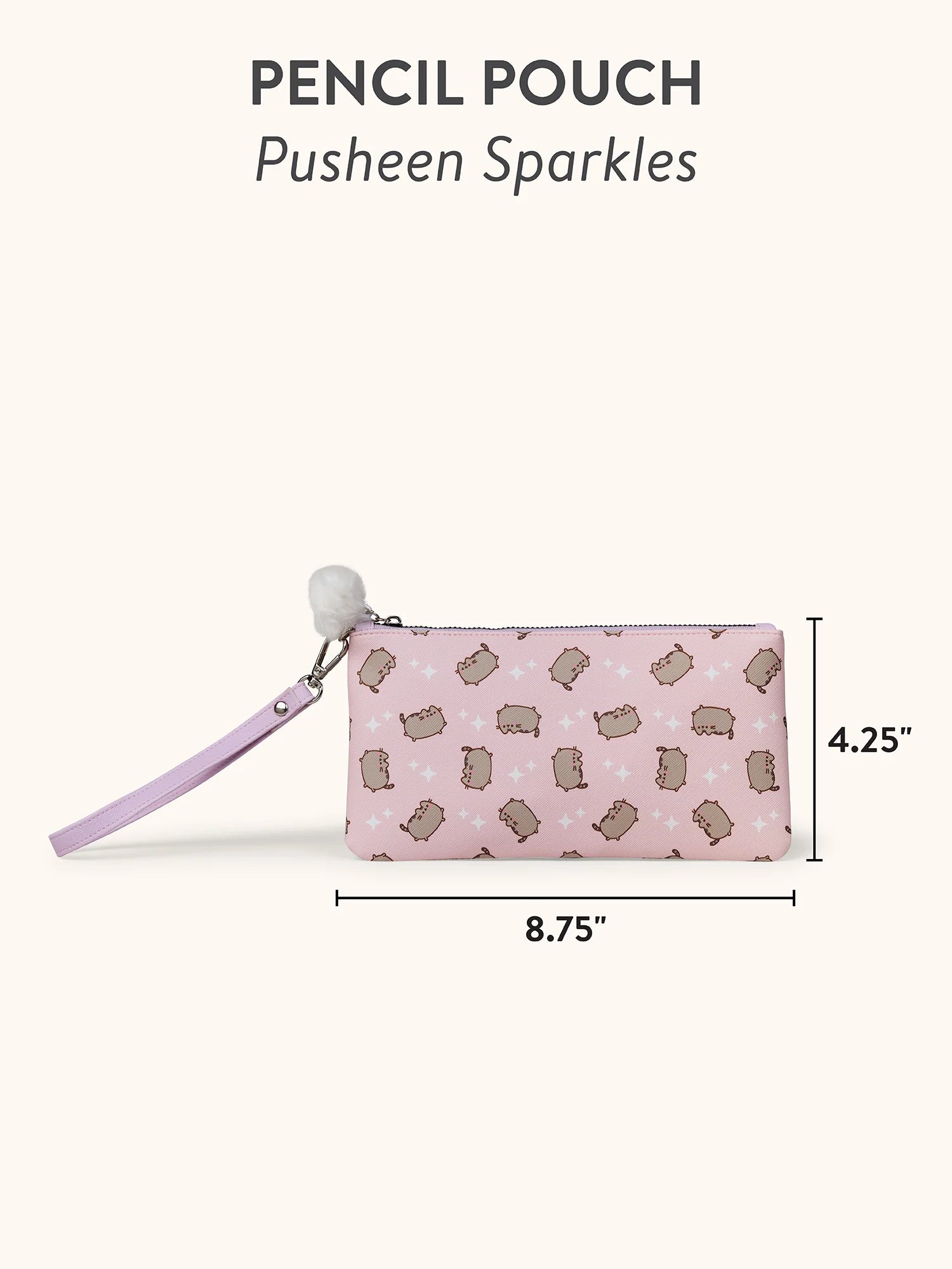 Pusheen Sparkles Pencil Pouch With Wrist Strap