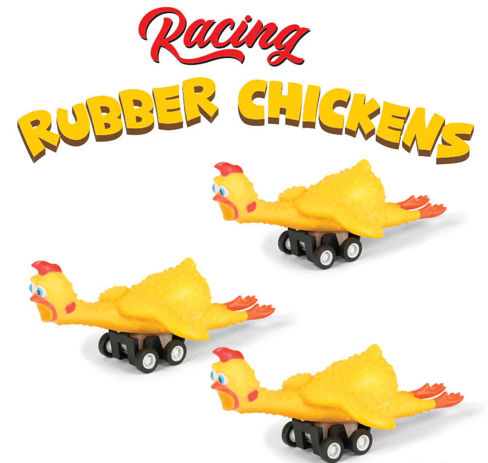 Rubber Chicken Rocker Racing Rubber Chicken – www.shoptherocket.com