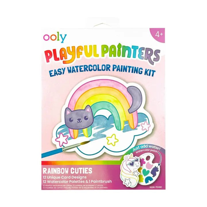 Rainbow Cuties Easy Watercolor Painting Kit