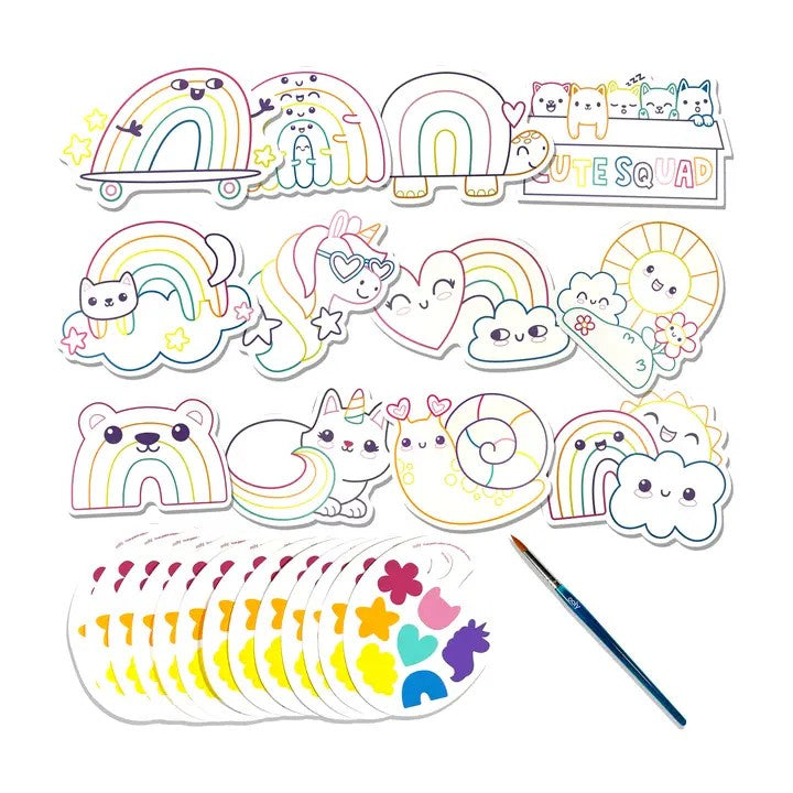 Rainbow Cuties Easy Watercolor Painting Kit