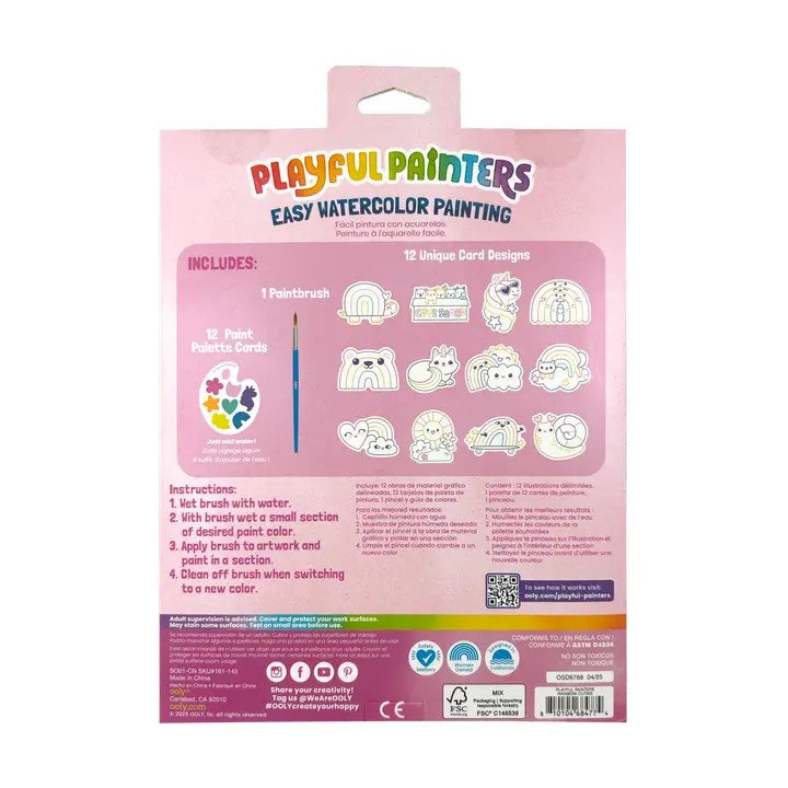 Rainbow Cuties Easy Watercolor Painting Kit