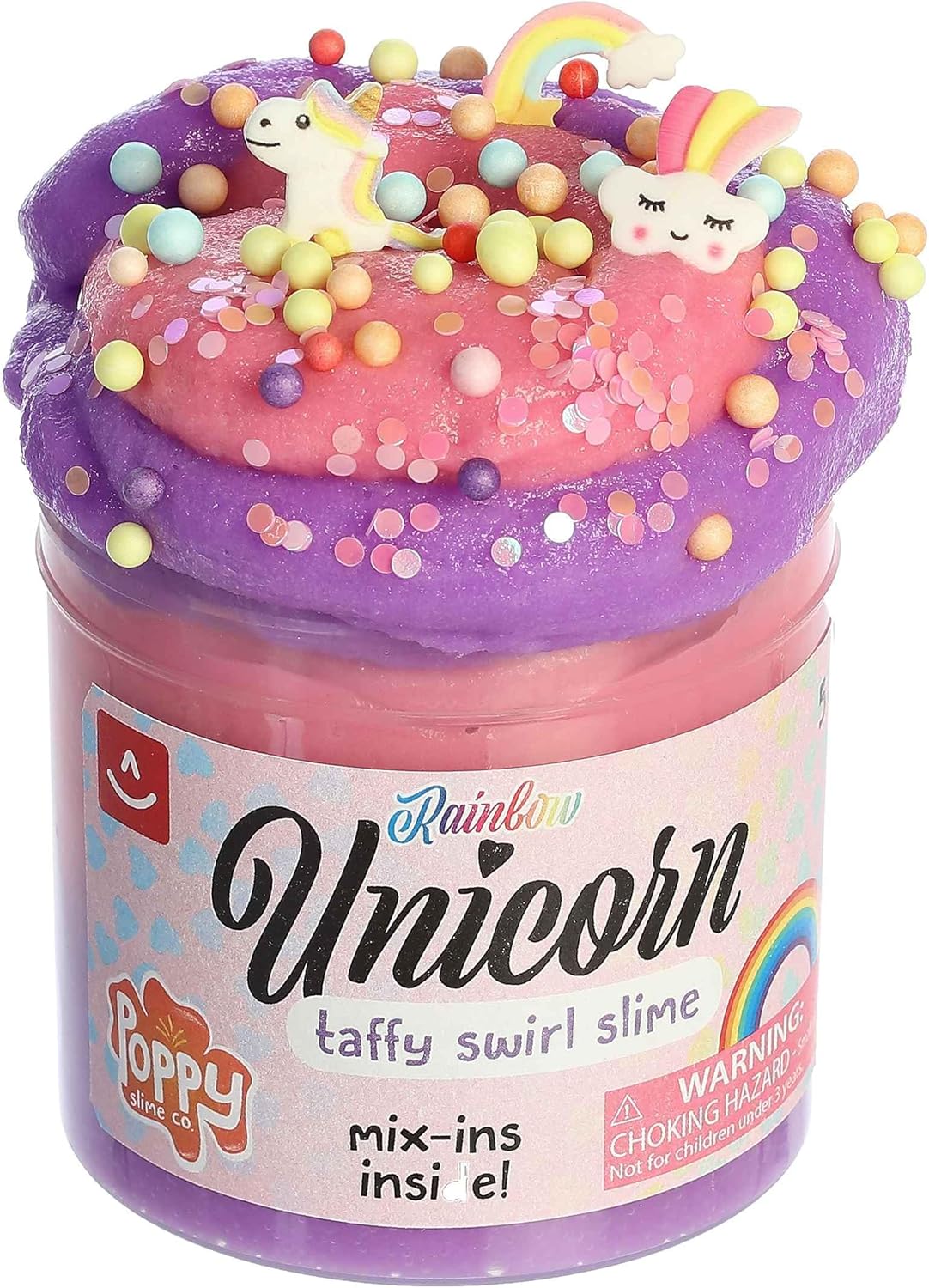 Rainbow Unicorn Taffy Swirl Slime