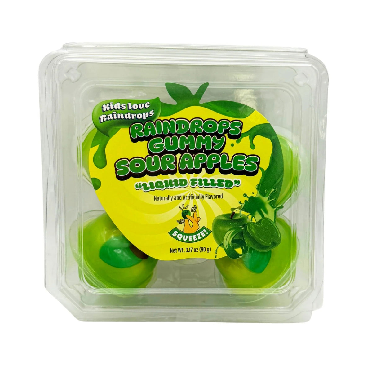 Raindrops Gummy Liquid Filled Sour Apples