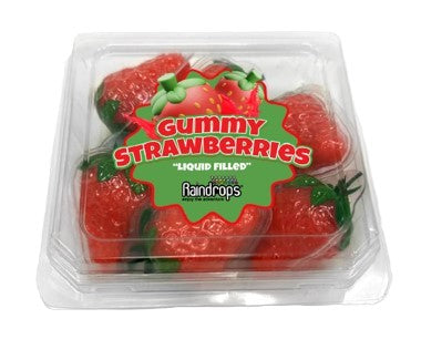 Raindrops Gummy Liquid Filled Strawberries