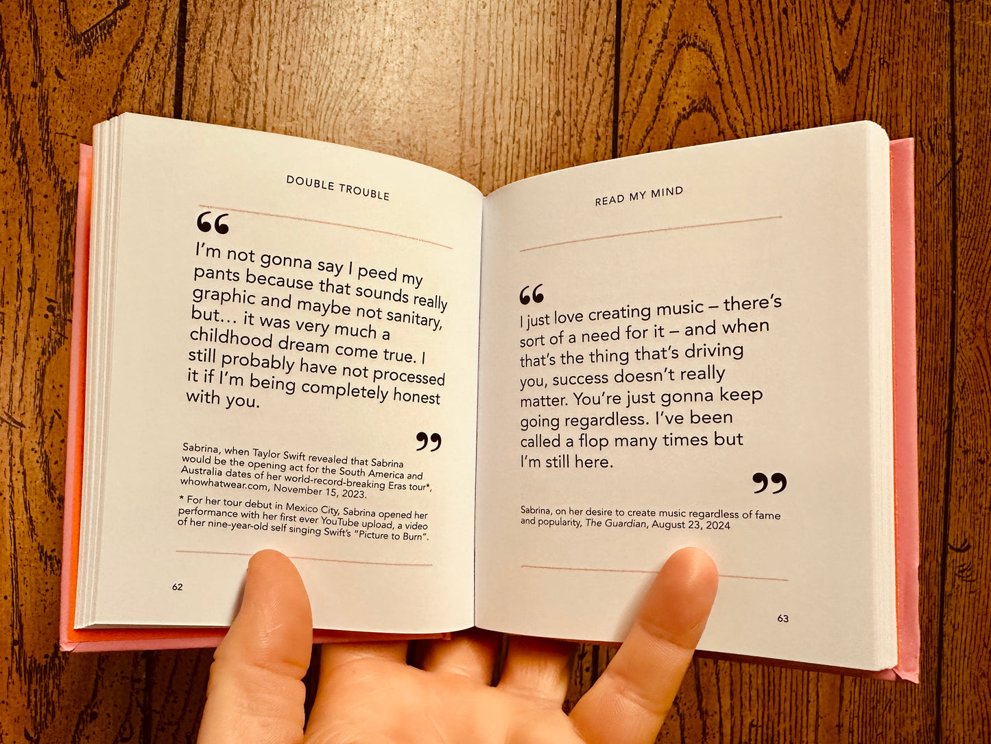 Little Guide To Sabrina Carpenter Read My Mind Book