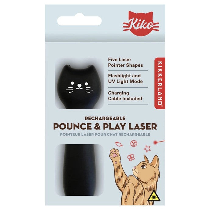 Rechargeable Pounce & Play Laser Cat Toy