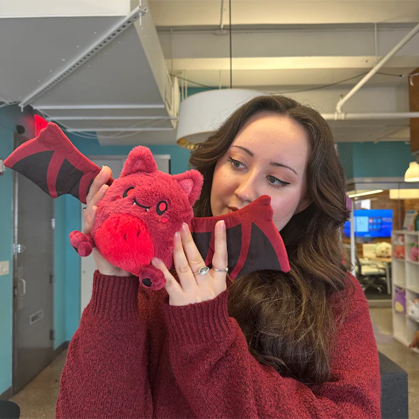 Red Bat Snugglemi Snackers Plush 6"