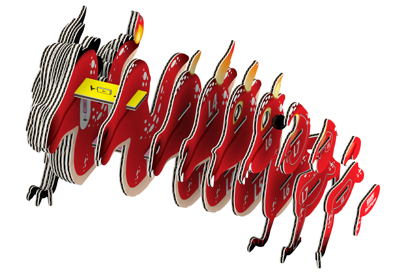 Red Dragon 3D Puzzle