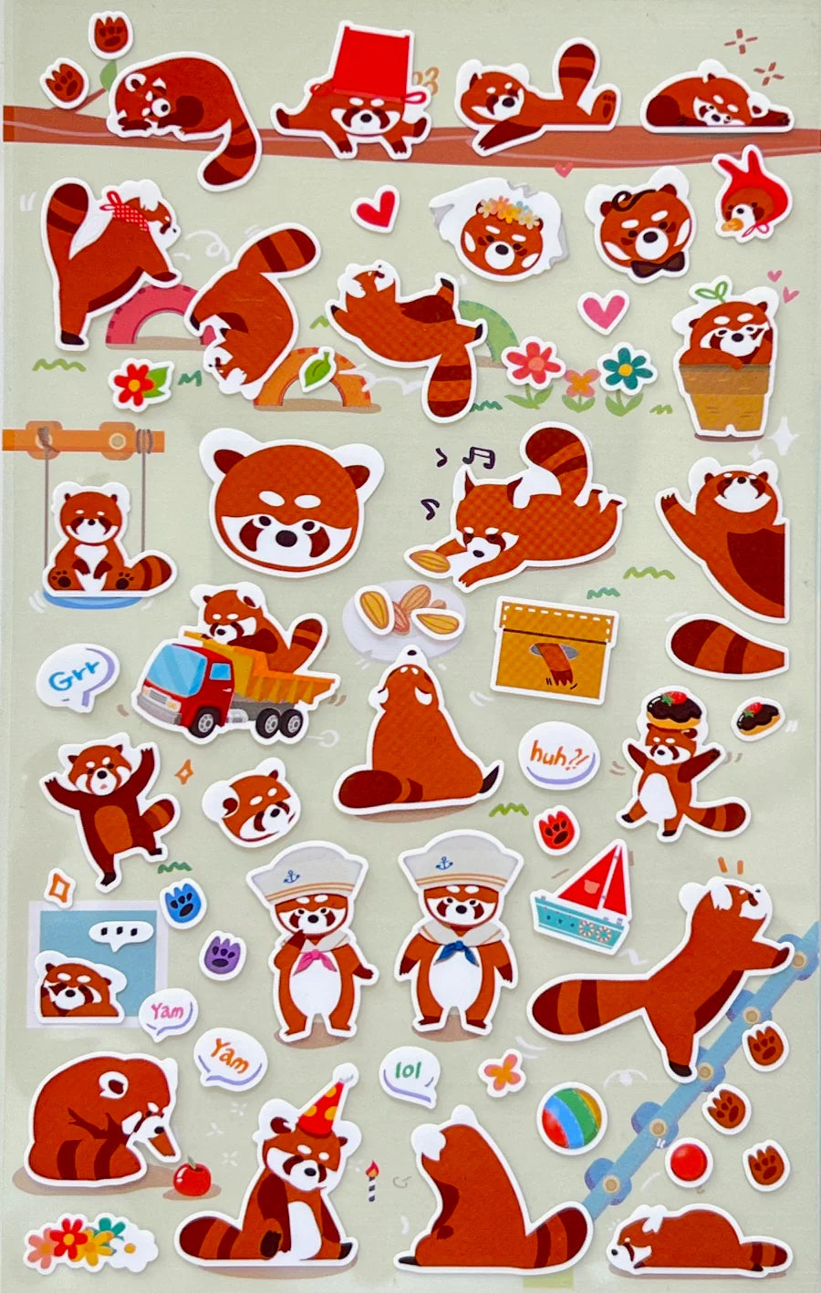 Red Panda Stickers Funny Sticker World