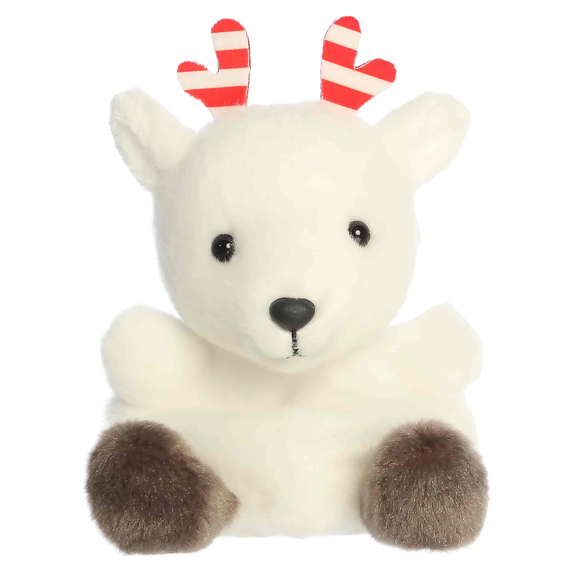 Rem Peppermint Reindeer Palm Pals Plush 5"