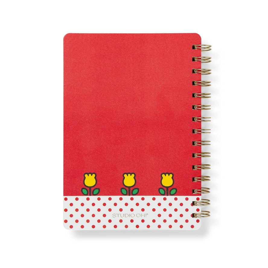 Retro Hello Kitty Spiral Notebook With Sticker Sheet