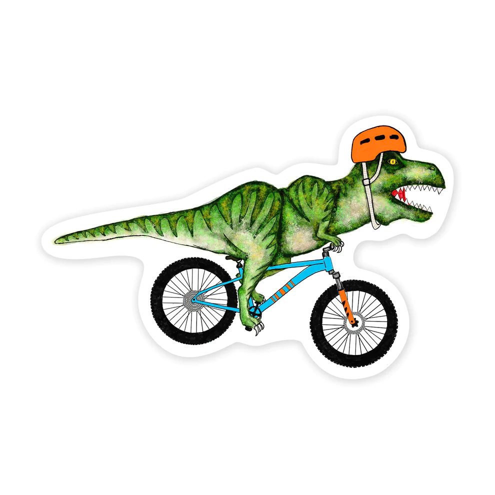 Rad Rax Dinosaur Sticker Rex Bike Sticker Dinosaur T-Rex – www.shoptherocket.com