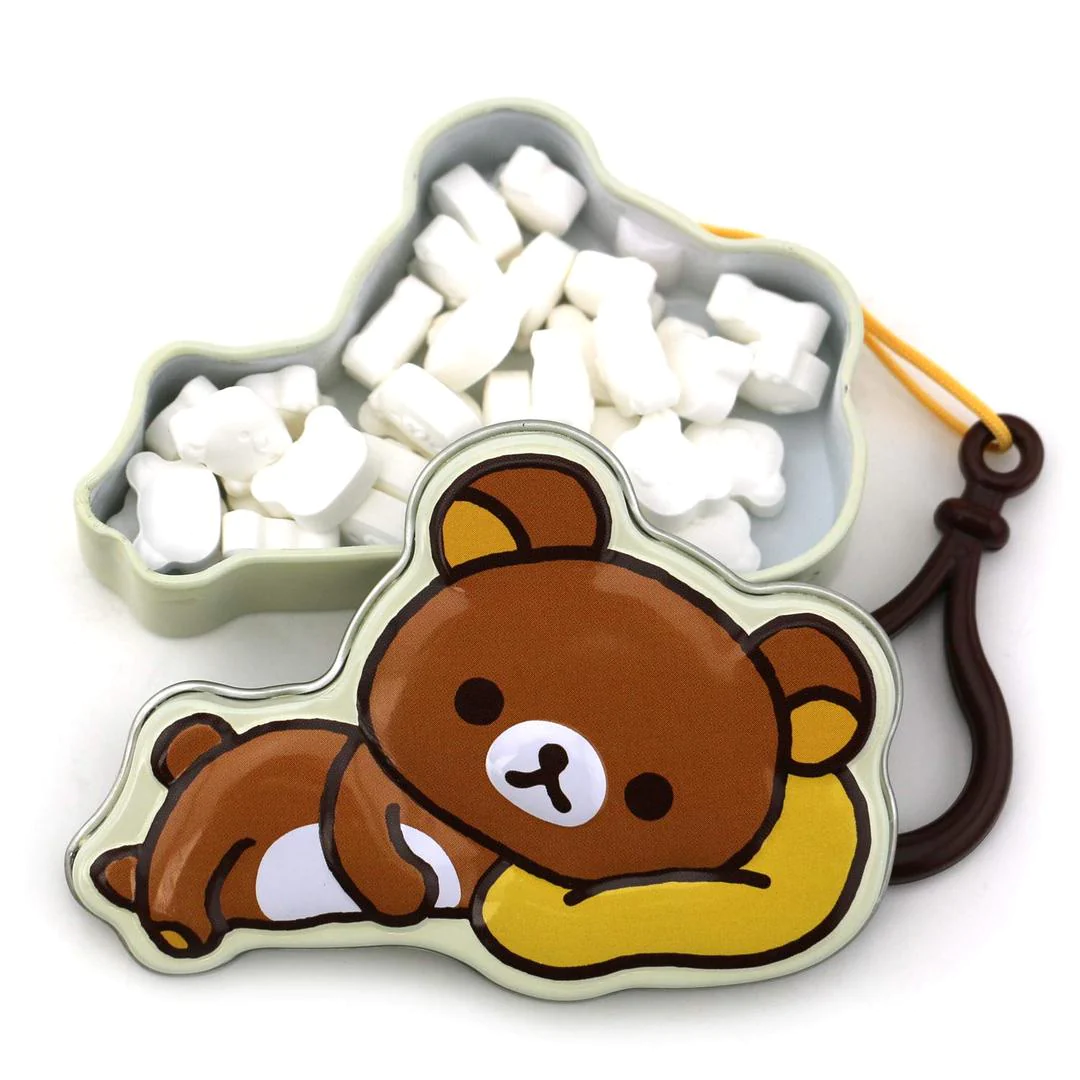 Rilakkuma Bear Marshmallow Candy Tin