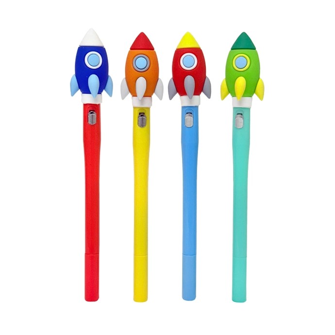 Rocket Ship LED Light Up Pen