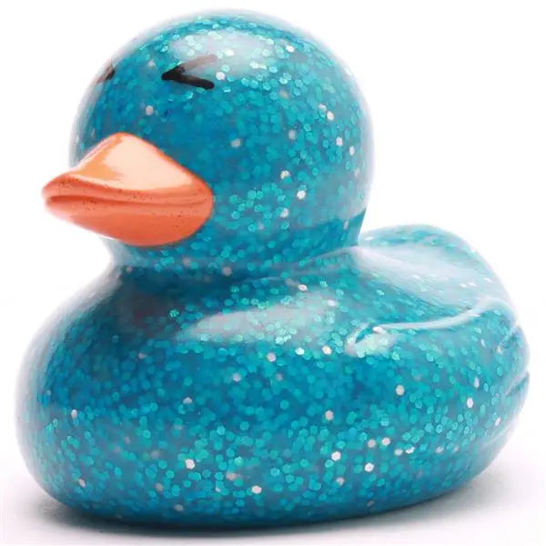 Rubber Ducky Glitter Blue