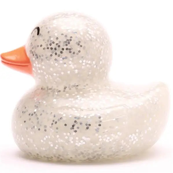 Rubber Ducky Glitter Silver
