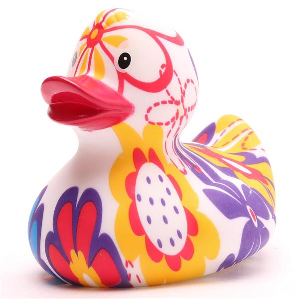 Rubber Ducky Forget Me Not Floral