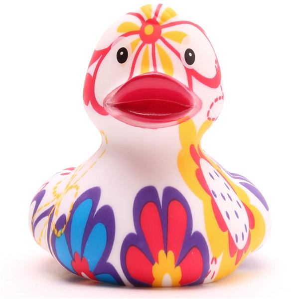 Rubber Ducky Forget Me Not Floral
