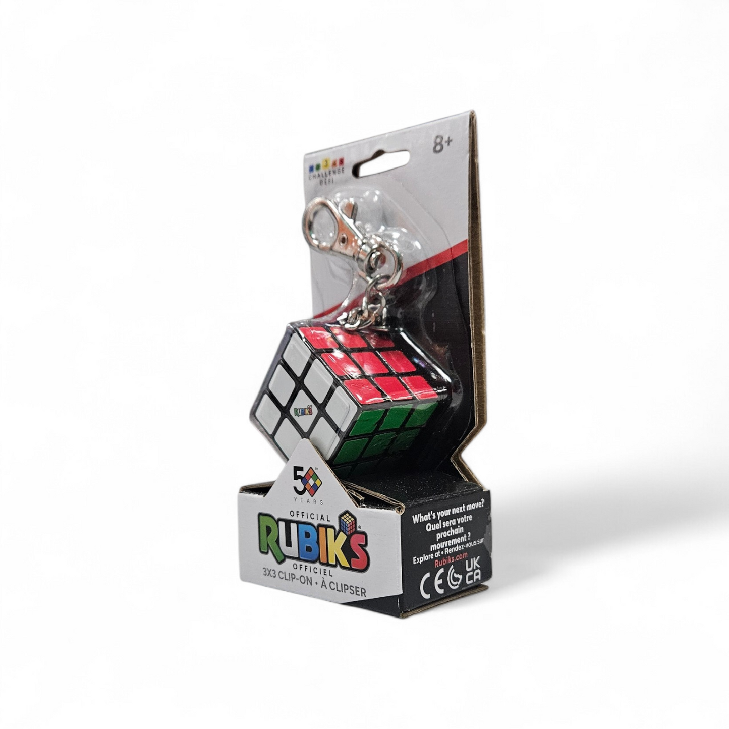 Rubik's Cube Keychain 50th Anniversary Packaging
