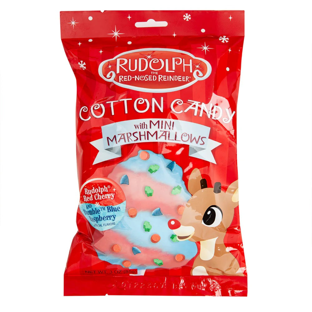Rudolph Cotton Candy With Mini Marshmallows Bag 3 oz