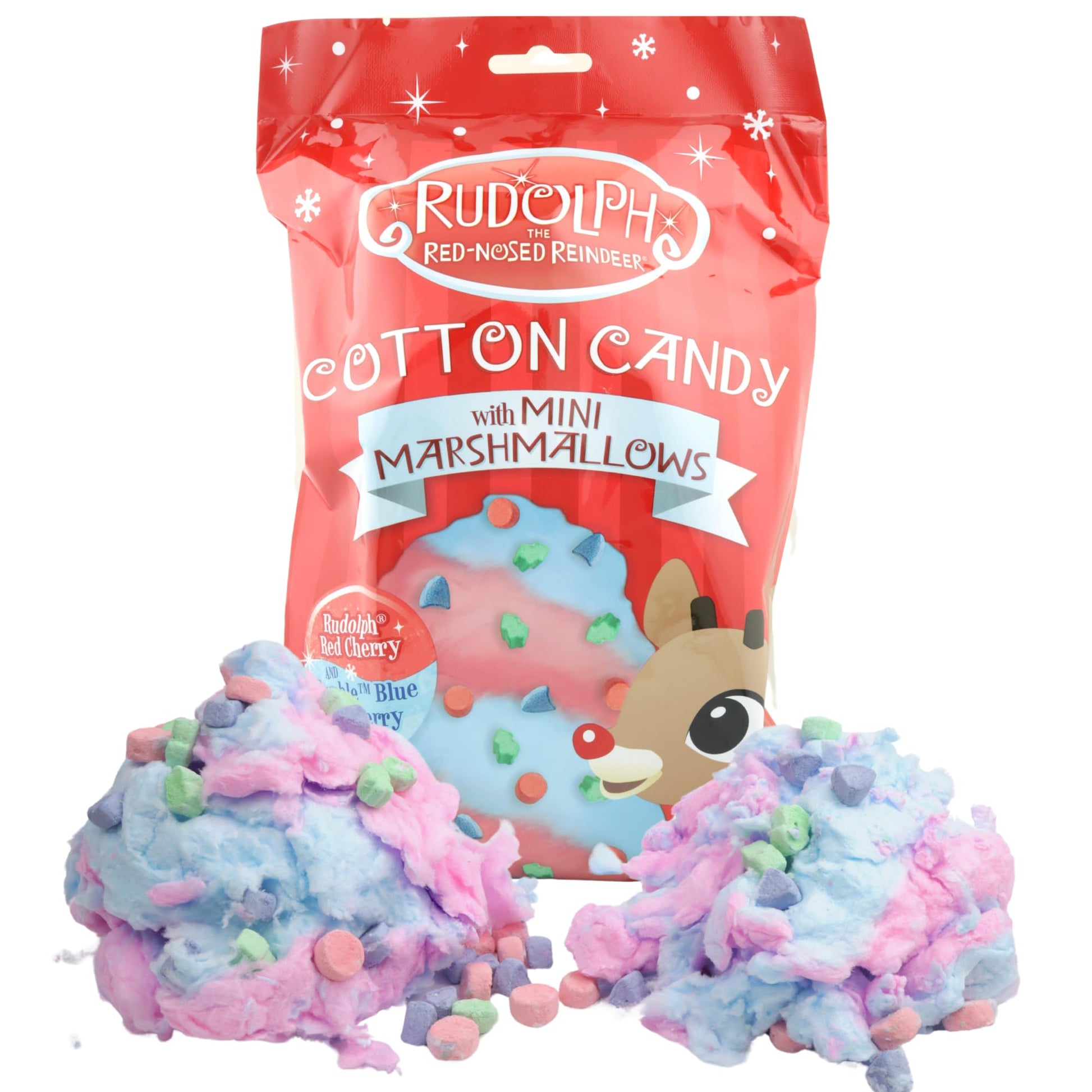 Rudolph Cotton Candy With Mini Marshmallows Bag 3 oz