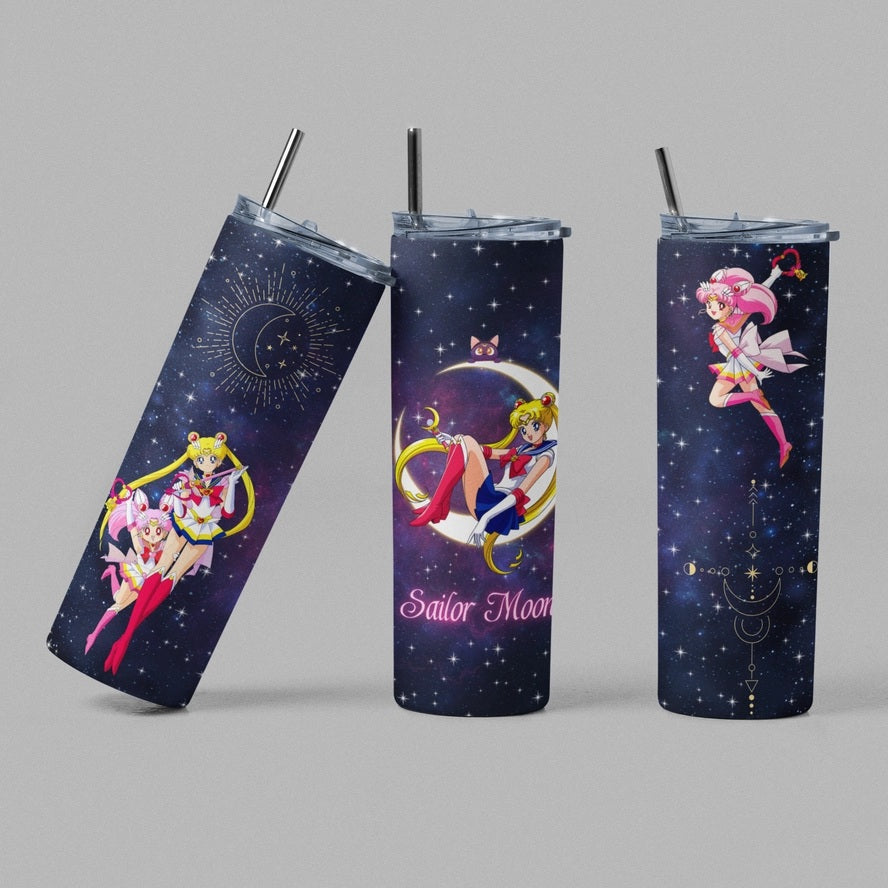 Sailor Moon Moon Blue Tumbler 20 oz