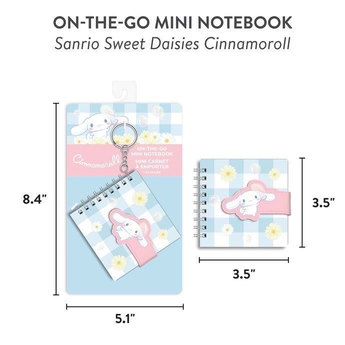 Sanrio Cinnamoroll Sweet Daisies On The Go Mini Notebook