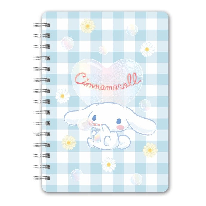 Sanrio Cinnamoroll Sweet Daisies Spiral Notebook With Sticker Sheet