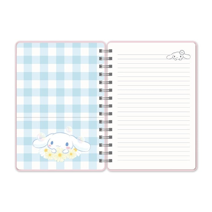 Sanrio Cinnamoroll Sweet Daisies Spiral Notebook With Sticker Sheet