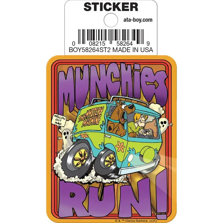 Scooby-Doo Munchies Run! Die Cut Sticker
