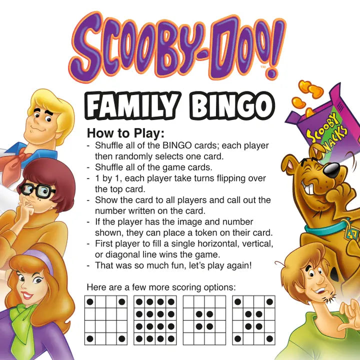 Scooby-Doo Family Bingo