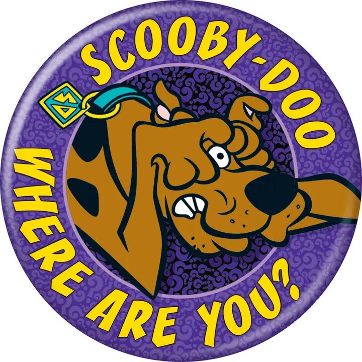 Scooby-Doo Where Are You 3 Inch Button
