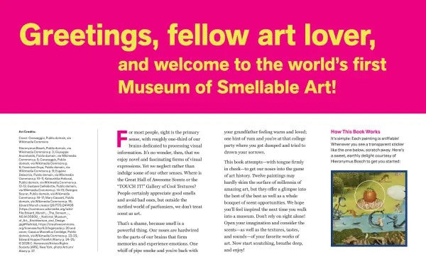 Scratch & Sniff Art History Book