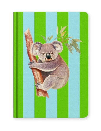 Striped Koala A5 Notebook