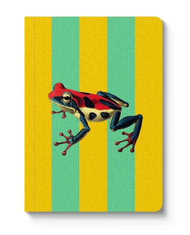 Striped Frog A5 Notebook
