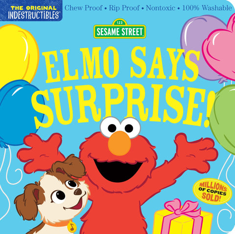 Sesame Street Elmo Says Surprise Indestructibles Book