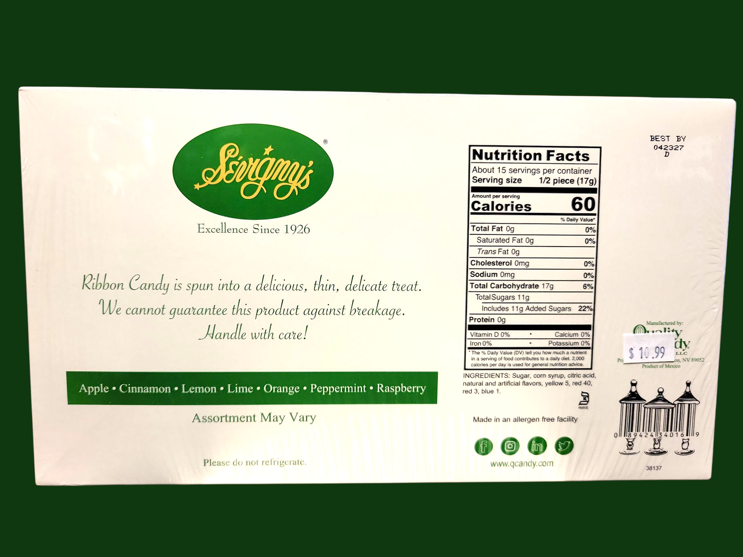 Sevigny Thin Ribbon Candy Box 9 oz