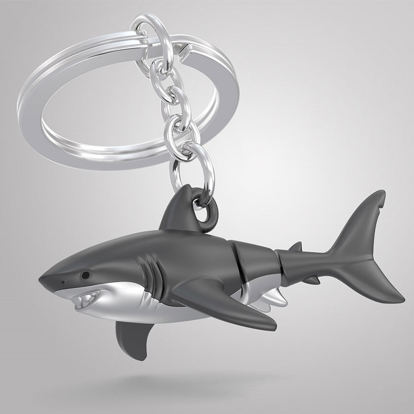 Shark Metal Keyring