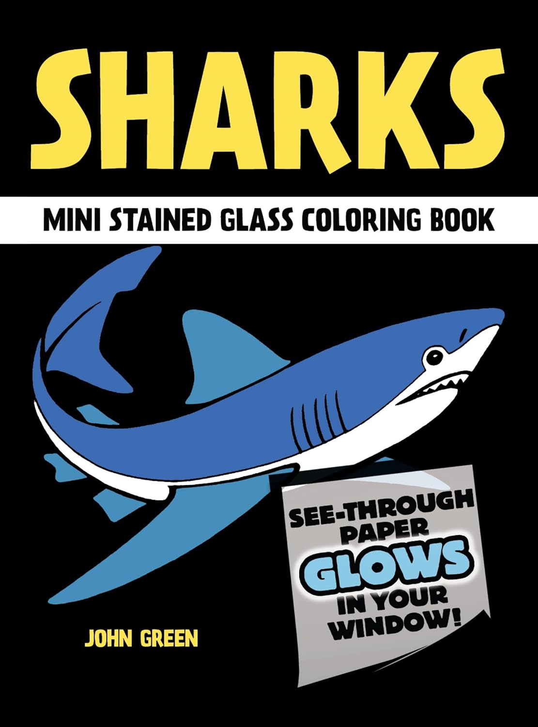 Sharks Stained Glass Coloring Book