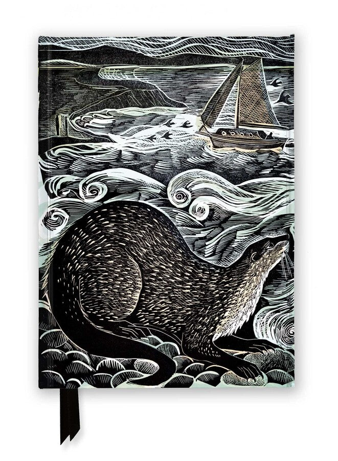 Shetland Otter Windsong Foiled Hard Cover Journal Angela Harding