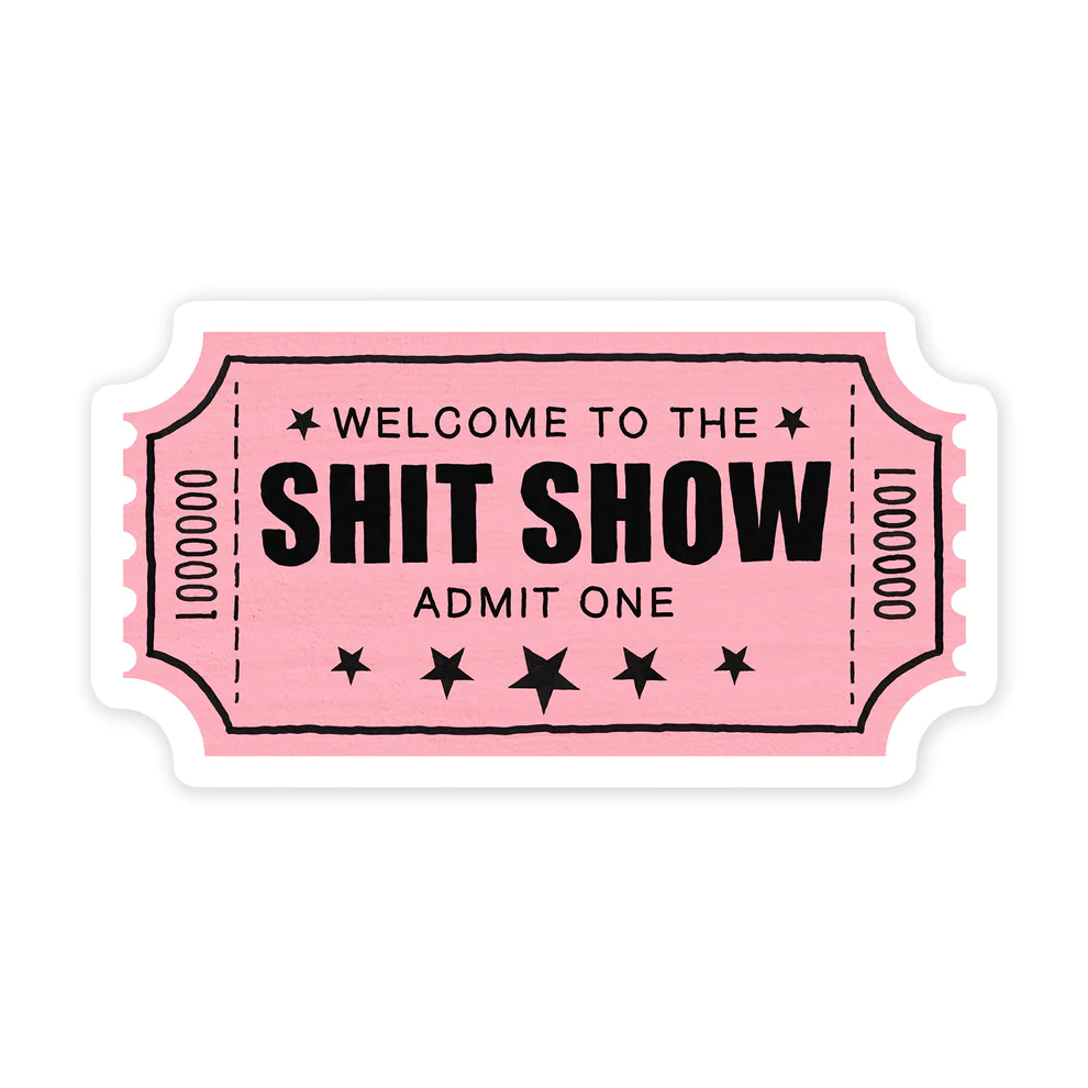 Shit Sticker Pack Bra Underwear Protector Shit Show Sticker Pack - 5 Funny Vinyl Stickers ...