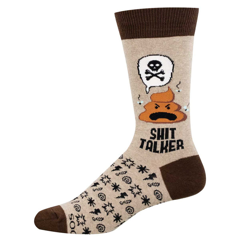 Shit Talker Men's Socks Hemp Heather