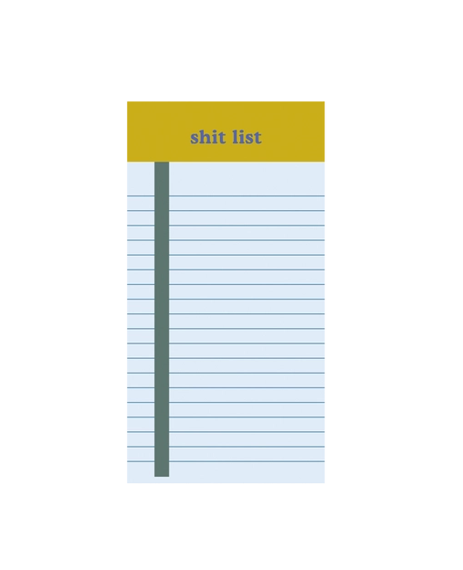 Shit List Tearaway Notepad