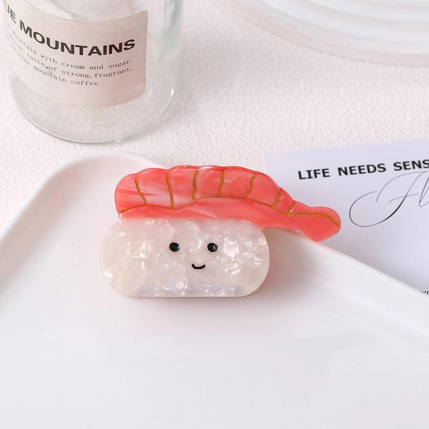 Shrimp Sushi Hair Claw Clip