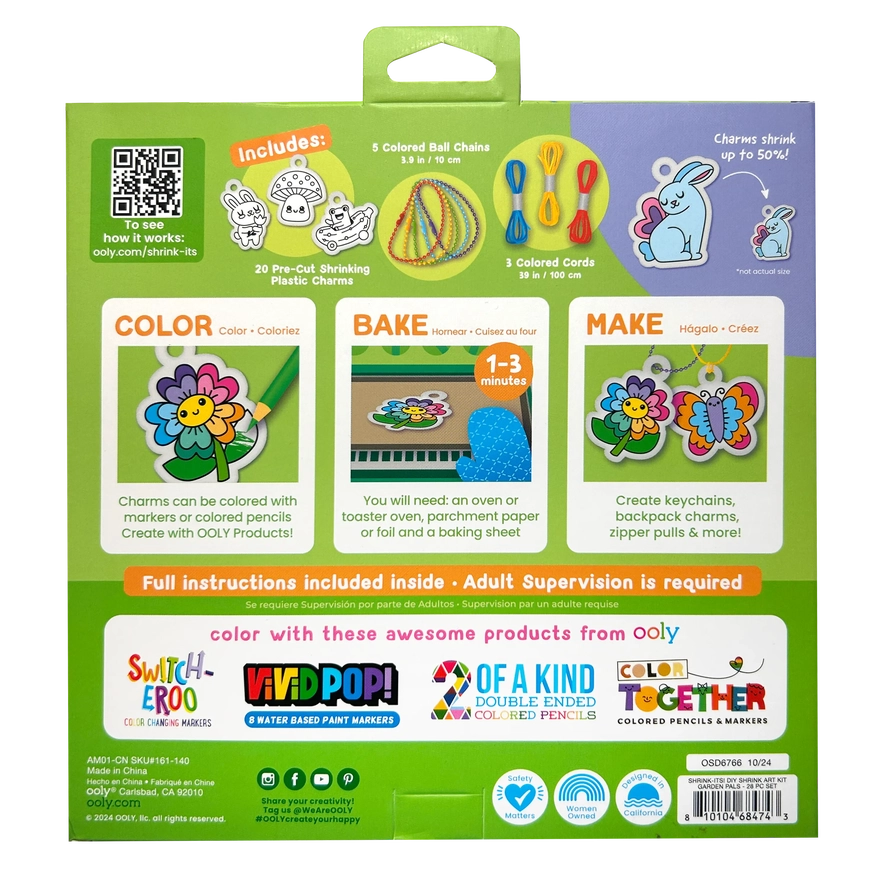 Shrink-Its Garden Pals DIY Shrink Art Kit